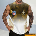 [SPECIAL OFFER] NEW CUSTOMIZED NFL24 NOS NEW ORLEANS SAINTS MEN'S GYM SHIRT