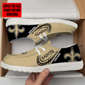 [SPECIAL OFFER] NEW CUSTOMIZED NFL24 NOS NEW ORLEANS SAINTS LOAFER SHOES
