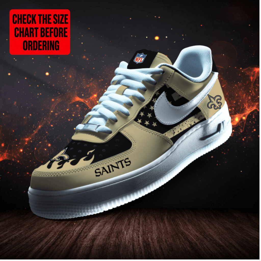 [SPECIAL OFFER] NEW CUSTOMIZED NFL24 NOS NEW ORLEANS SAINTS AF1 SNEAKERS