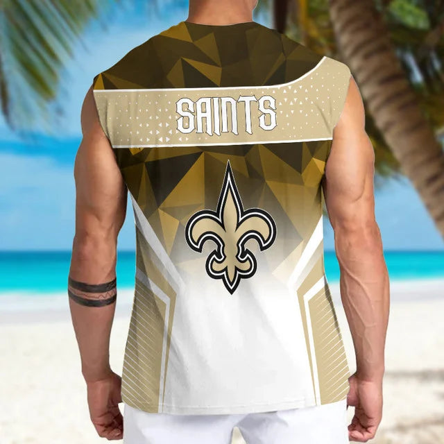 [SPECIAL OFFER] NEW CUSTOMIZED NFL24 NOS NEW ORLEANS SAINTS MEN'S GYM SHIRT