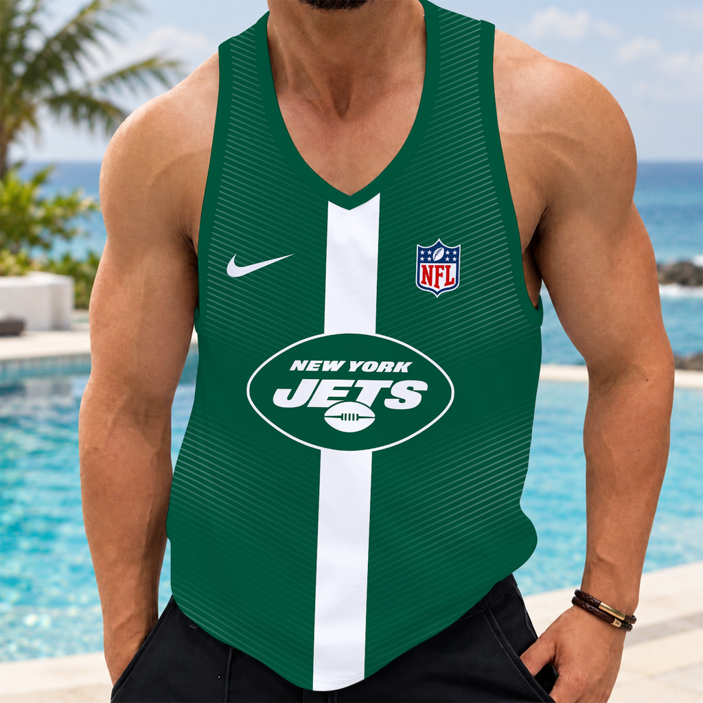 [SPECIAL OFFER] NEW CUSTOMIZED NFL25 NYJ NEW YORK JETS UNISEX TANK TOP