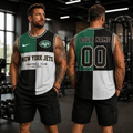 [SPECIAL OFFER] NEW CUSTOMIZED NFL25 NYJ NEW YORK JETS MEN'S GYM SHIRT
