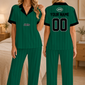 [SPECIAL OFFER] NEW CUSTOMIZED NFL25 NYJ NEW YORK JETS SHORT SLEEVE & LONG PANTS PAJAMAS SET