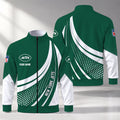 [SPECIAL OFFER] NEW CUSTOMIZED NFL25 NYJ NEW YORK JETS STAND COLLAR JACKET