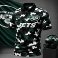 [SPECIAL OFFER] NEW CUSTOMIZED NFL25 NYJ NEW YORK JETS CAMO POLO SHIRT