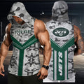 [SPECIAL OFFER] NEW CUSTOMIZED NFL25 NYJ NEW YORK JETS HOODED TANK TOP