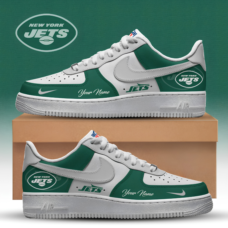 [SPECIAL OFFER] NEW CUSTOMIZED NFL25 NYJ NEW YORK JETS AF1 SNEAKERS