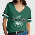[SPECIAL OFFER] NEW CUSTOMIZED NFL25 NYJ NEW YORK JETS V-NECK FEMALE SHIRT