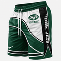 [SPECIAL OFFER] NEW CUSTOMIZED NFL25 NYJ NEW YORK JETS SHORT PANTS