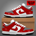 [FAN FAVORITE] NEW CUSTOMIZED NCAA FBS25 UTU UTAH UTES DUNK LOW SHOES