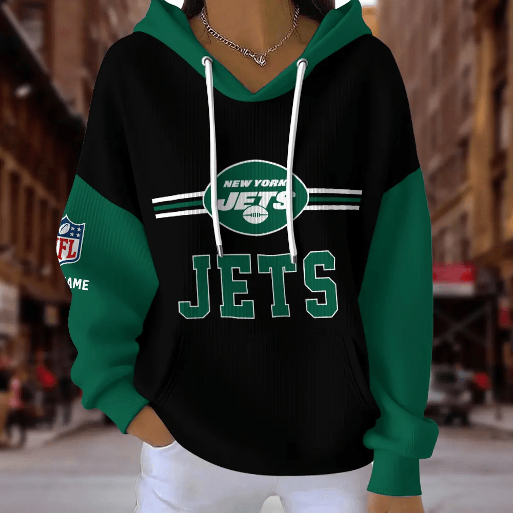 [SPECIAL OFFER] NEW CUSTOMIZED NFL25 NYJ NEW YORK JETS RIBBED HOODIE & SWEATSHIRT