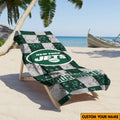 [SPECIAL OFFER] NEW CUSTOMIZED NFL25 NYJ NEW YORK JETS BEACH TOWEL