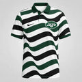 [SPECIAL OFFER] NEW CUSTOMIZED NFL25 NYJ NEW YORK JETS STRIPED POLO SHIRT