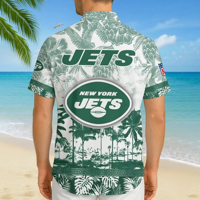 [SPECIAL OFFER] NEW CUSTOMIZED NFL25 NYJ NEW YORK JETS UNISEX HAWAIIAN SHIRT