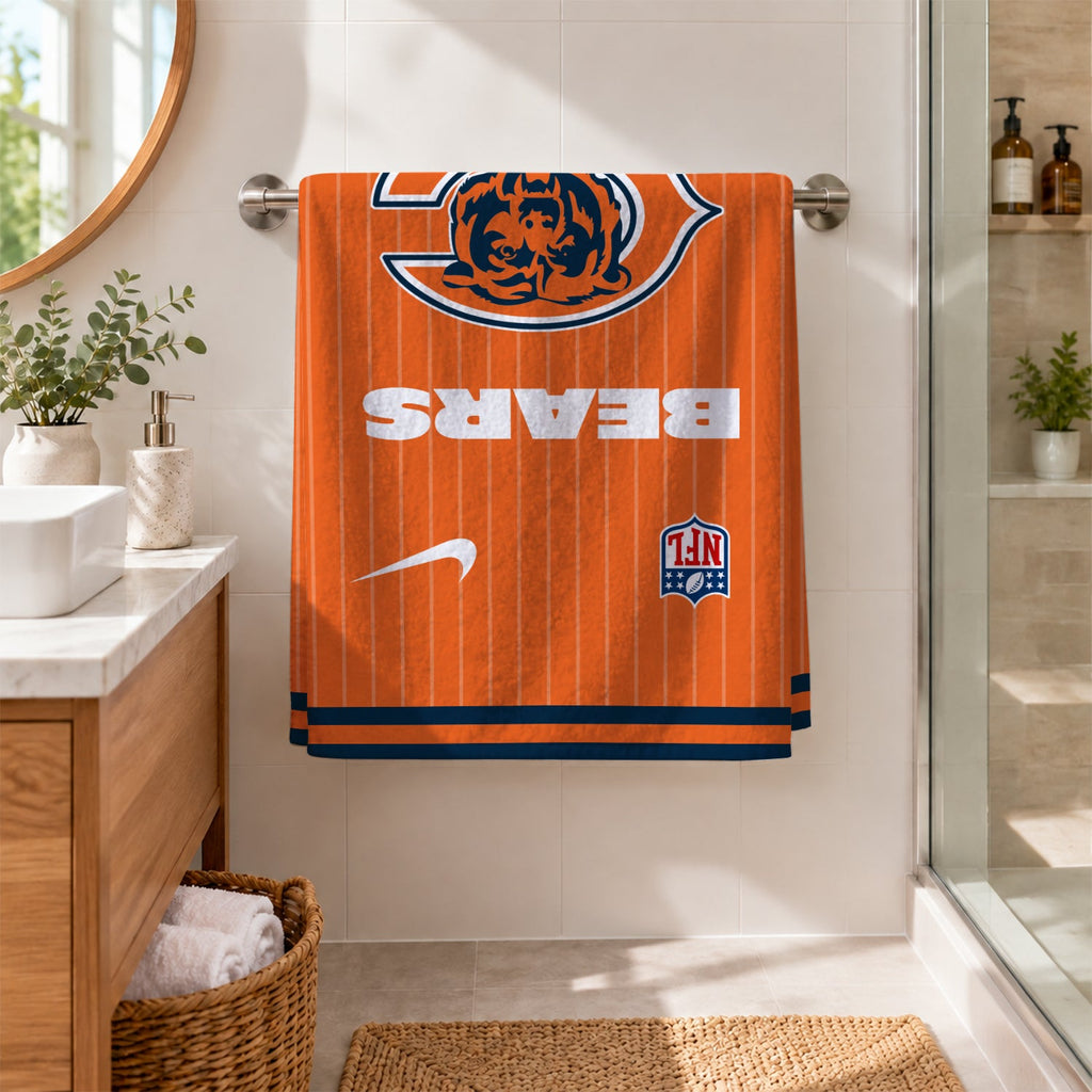 [SPECIAL OFFER] NEW CUSTOMIZED NFL26 CCB CHICAGO BEARS BEACH TOWEL