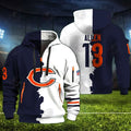 [SPECIAL OFFER] NEW CUSTOMIZED NFL26 CCB CHICAGO BEARS QUARTER ZIP HOODIE