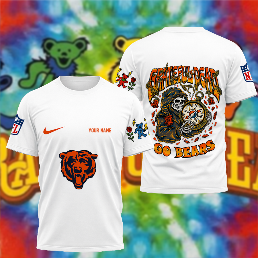 [SPECIAL OFFER] NEW CUSTOMIZED NFL26 CCB CHICAGO BEARS x GRATEFUL DEAD T-SHIRT, HOODIE, ZIP HOODIE