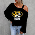 [FAN FAVORITE] NEW CUSTOMIZED NCAA FBS26 MST MISSOURI TIGERS WOMEN'S OFF-SHOULDER LONG SLEEVE SHIRT