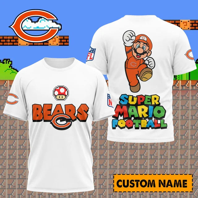 [SPECIAL OFFER] NEW CUSTOMIZED NFL26 CCB CHICAGO BEARS SUPER MARIO T-SHIRT, HOODIE, ZIP HOODIE