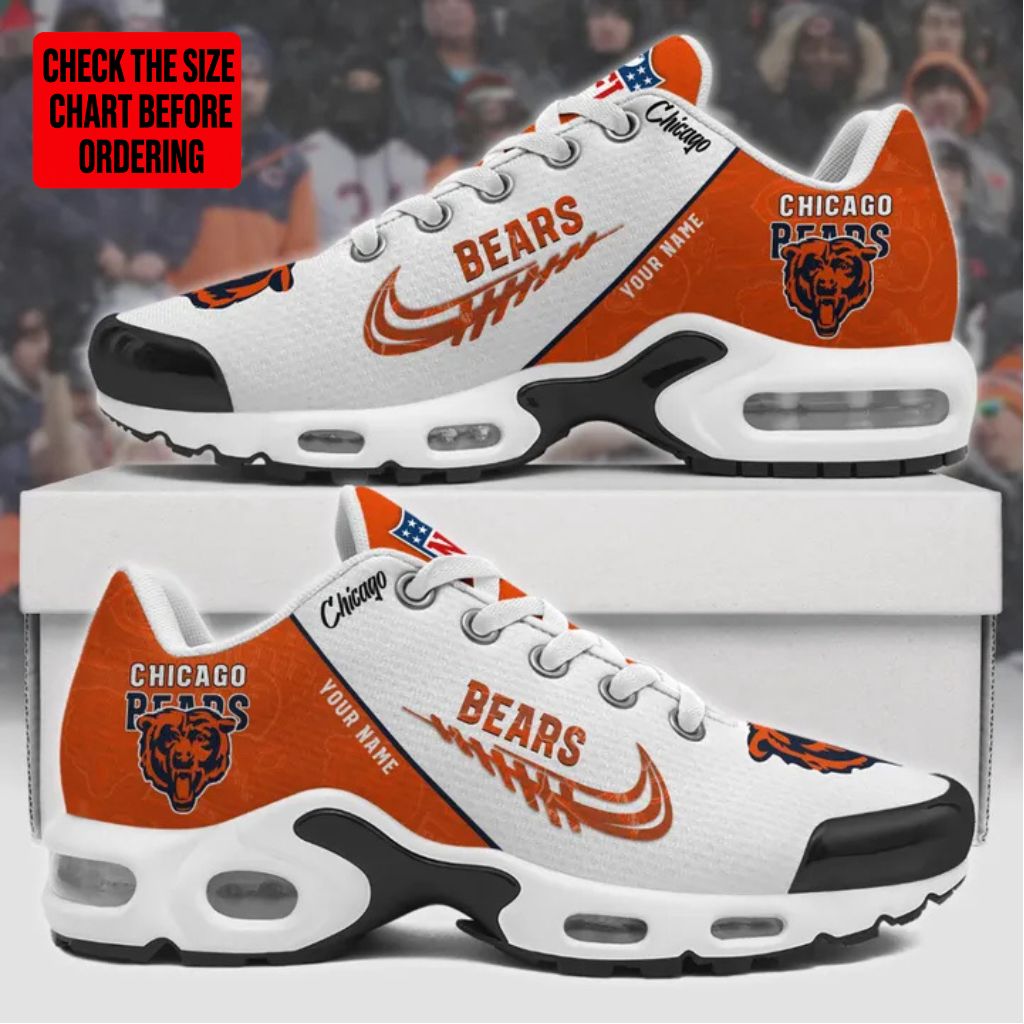 [SPECIAL OFFER] NEW CUSTOMIZED NFL26 CCB CHICAGO BEARS AIR MAX PLUS SNEAKERS