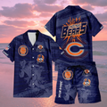 [SPECIAL OFFER] NEW CUSTOMIZED NFL26 CCB CHICAGO BEARS UNISEX HAWAIIAN SHIRT & SHORTS SET