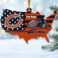 [SPECIAL OFFER] NEW CUSTOMIZED NFL26 CCB CHICAGO BEARS CHRISTMAS ACRYLIC ORNAMENT
