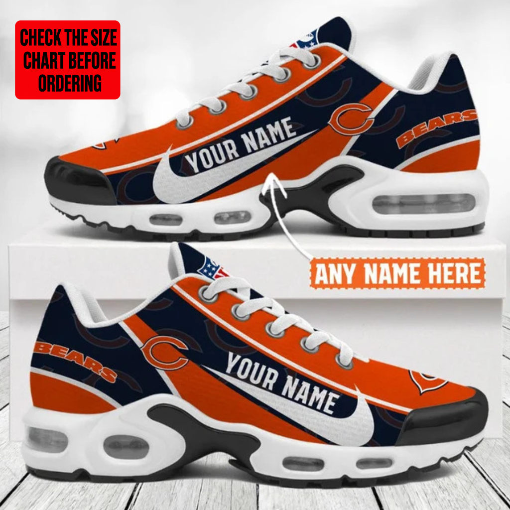 [SPECIAL OFFER] NEW CUSTOMIZED NFL26 CCB CHICAGO BEARS AIR MAX PLUS SNEAKERS