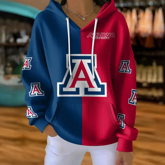 [FAN FAVORITE] NEW CUSTOMIZED NCAA FBS27 ARW ARIZONA WILDCATS RIBBED HOODIE & SWEATSHIRT