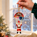 [SPECIAL OFFER] NEW CUSTOMIZED NFL27 NEP NEW ENGLAND PATRIOTS CHRISTMAS ACRYLIC ORNAMENT