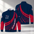 [SPECIAL OFFER] NEW CUSTOMIZED NFL27 NEP NEW ENGLAND PATRIOTS STAND COLLAR JACKET