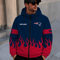 [SPECIAL OFFER] NEW CUSTOMIZED NFL27 NEP NEW ENGLAND PATRIOTS WINDBREAKER JACKET