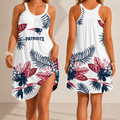 [SPECIAL OFFER] NEW CUSTOMIZED NFL27 NEP NEW ENGLAND PATRIOTS CAMISOLE DRESS