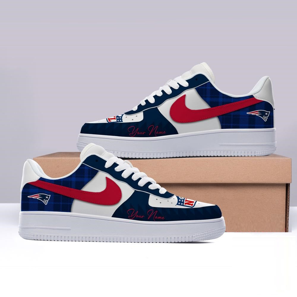 [SPECIAL OFFER] NEW CUSTOMIZED NFL27 NEP NEW ENGLAND PATRIOTS AF1 SHOES