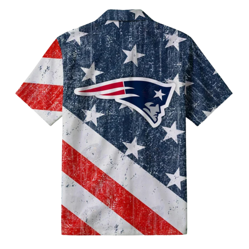 [SPECIAL OFFER] NEW CUSTOMIZED NFL27 NEP NEW ENGLAND PATRIOTS PATRIOTIC 250 USA HAWAIIAN SHIRT