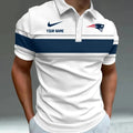 [SPECIAL OFFER] NEW CUSTOMIZED NFL27 NEP NEW ENGLAND PATRIOTS POLO SHIRT