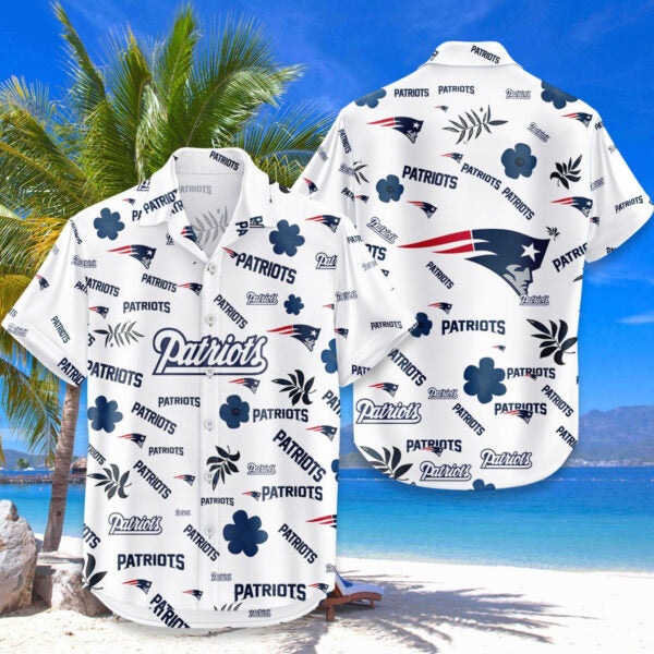[SPECIAL OFFER] NEW CUSTOMIZED NFL27 NEP NEW ENGLAND PATRIOTS UNISEX HAWAIIAN SHIRT
