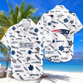 [SPECIAL OFFER] NEW CUSTOMIZED NFL27 NEP NEW ENGLAND PATRIOTS UNISEX HAWAIIAN SHIRT