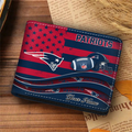 [SPECIAL OFFER] NEW CUSTOMIZED NFL27 NEP NEW ENGLAND PATRIOTS LEATHER WALLET