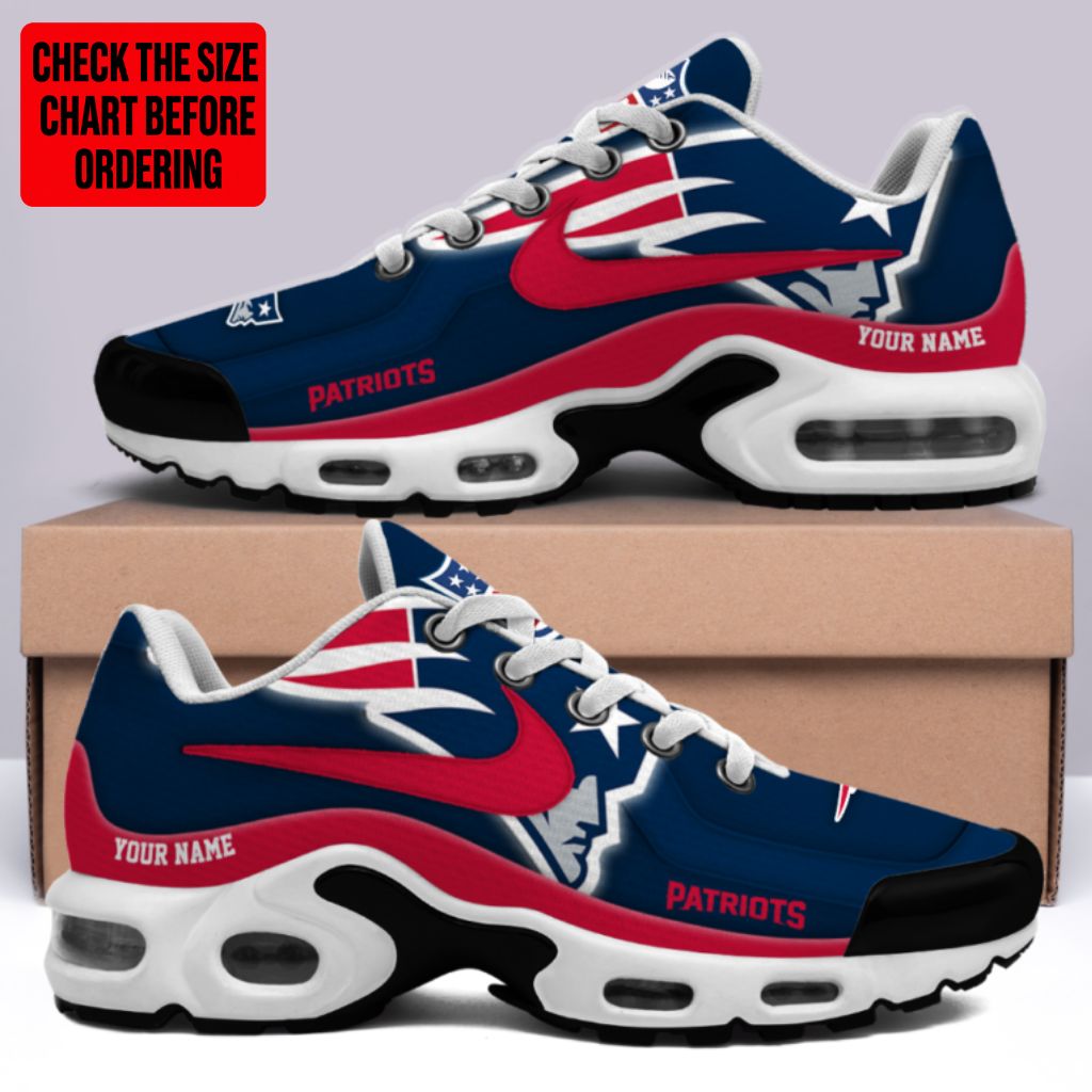 [SPECIAL OFFER] NEW CUSTOMIZED NFL27 NEP NEW ENGLAND PATRIOTS AIR MAX PLUS SNEAKERS