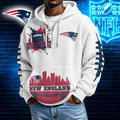 [SPECIAL OFFER] NEW CUSTOMIZED NFL27 NEP NEW ENGLAND PATRIOTS WAFFLE FULL ZIP HOODIE