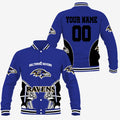 [SPECIAL OFFER] NEW CUSTOMIZED NFL28 BTR BALTIMORE RAVENS SATIN VARSITY & BASEBALL JACKET