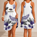 [SPECIAL OFFER] NEW CUSTOMIZED NFL28 BTR BALTIMORE RAVENS CAMISOLE DRESS