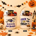 [SPECIAL OFFER] NEW CUSTOMIZED NFL28 BTR BALTIMORE RAVENS HALLOWEEN BASKET
