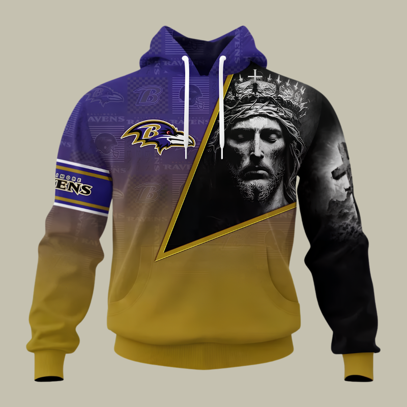 [SPECIAL OFFER] NEW CUSTOMIZED NFL28 BTR BALTIMORE RAVENS GOD'S BLESSING T-SHIRT, HOODIE & ZIP HOODIE