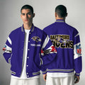 [SPECIAL OFFER] NEW CUSTOMIZED NFL28 BTR BALTIMORE RAVENS SATIN VARSITY & BASEBALL JACKET