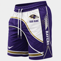 [SPECIAL OFFER] NEW CUSTOMIZED NFL28 BTR BALTIMORE RAVENS SHORT PANTS