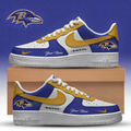 [SPECIAL OFFER] NEW CUSTOMIZED NFL28 BTR BALTIMORE RAVENS AF1 SNEAKERS