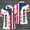[SPECIAL OFFER] NEW CUSTOMIZED NFL28 BTR BALTIMORE RAVENS POLO SHIRT