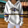 [SPECIAL OFFER] NEW CUSTOMIZED NFL28 BTR BALTIMORE RAVENS RIBBED HOODIE & SWEATSHIRT