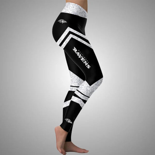 [SPECIAL OFFER] NEW CUSTOMIZED NFL28 BTR BALTIMORE RAVENS HOLLOW TANK TOP & LEGGINGS SET